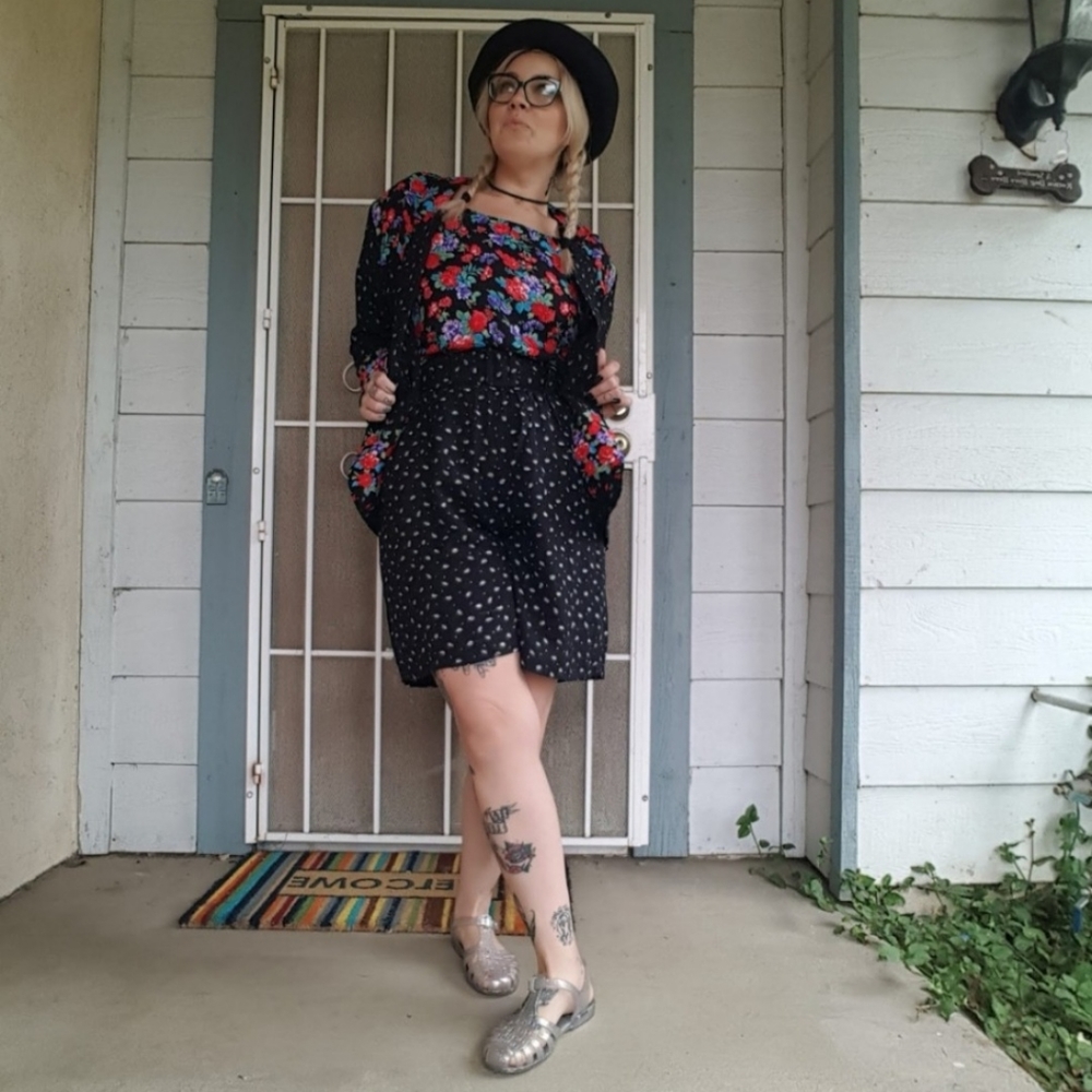 Vintage 90s matching short outfit